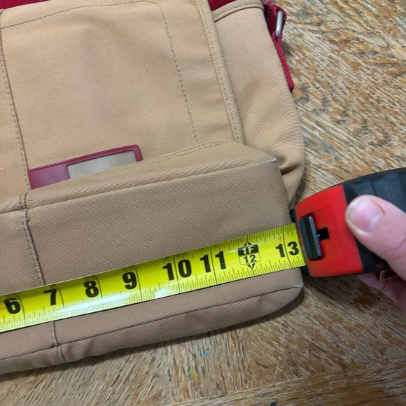 VINTAGE MENS POLO SPORT RALPH LAUREN KHAKI MESSENGER CROSSBODY BAG PURSE 90s Y2K - Picture 6 of 8